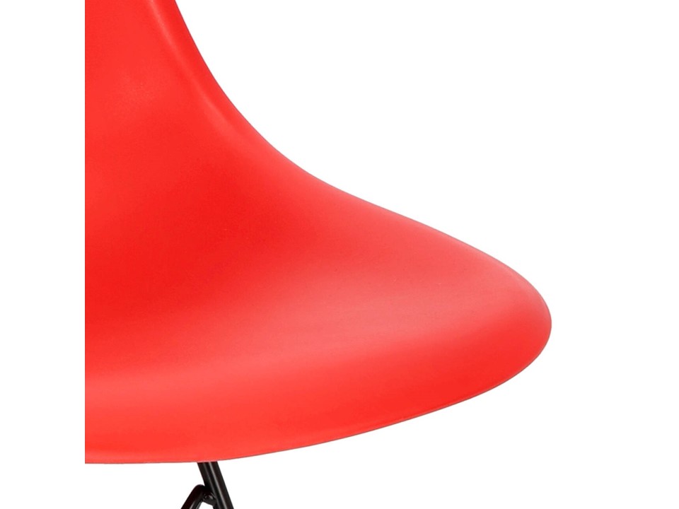 Krzesło P016 PP Black czerwone - d2design